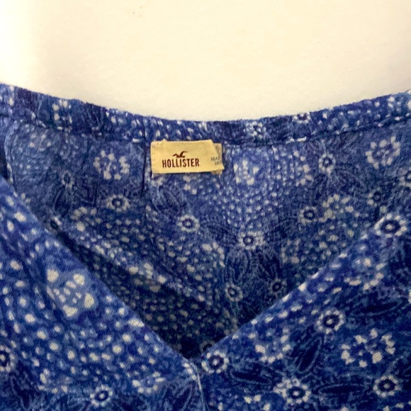 Blue Frilly Tank Top - Picture 3 of 3